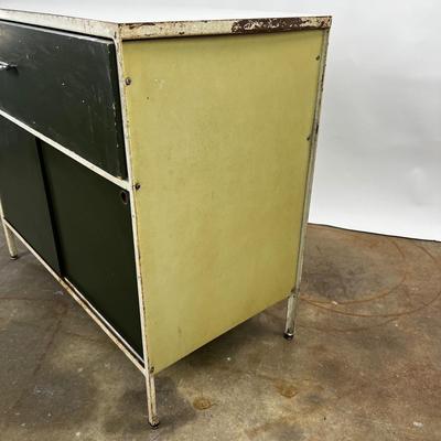 1325 Mid Century Modern Herman Miller Steel Frame Laminated Dresser Cabinet