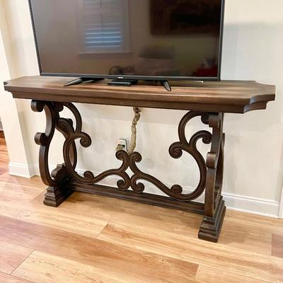 DAVALLE ~ Wood Scroll Console