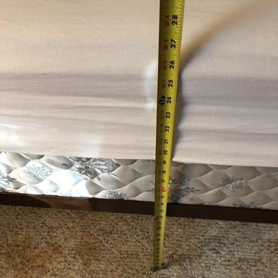 Antique Handmade Rope Bed Converted wFrame  (Needs TLC) with Sealy Posturepedic Mattress & Boxspring -Lot 242