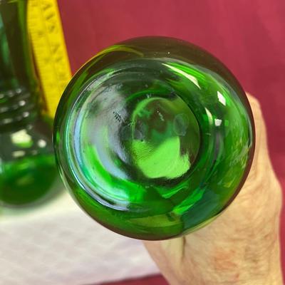 Set of vintage anchor hocking glass forest w/ 3 rings-6 1/4â€T