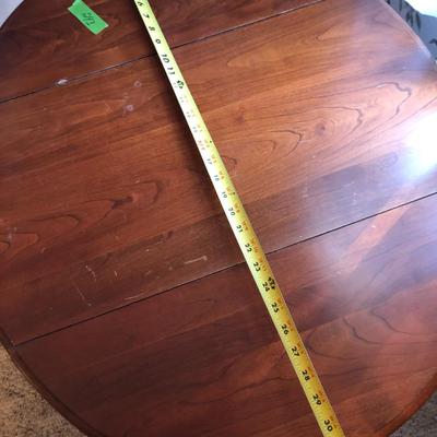 Oval Wooden Drop Leaf Side Table -Lot 243