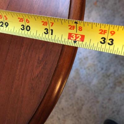 Oval Wooden Drop Leaf Side Table -Lot 243