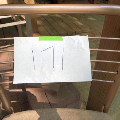 Four 1950s Mid Century Cosco Hamilton Folding Metal Chairs (Metal Gate Leg) -Lot 171