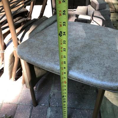 Four 1950s Mid Century Cosco Hamilton Folding Metal Chairs (Metal Gate Leg) -Lot 171