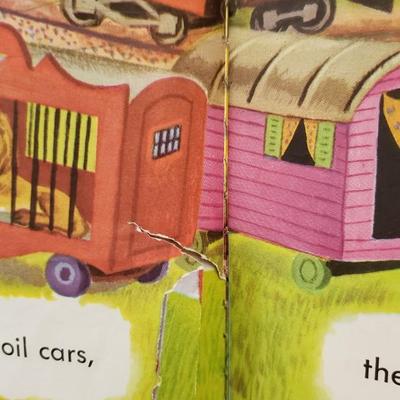 Large vintage "The Little Red Caboose" book