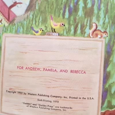 Large vintage "The Little Red Caboose" book