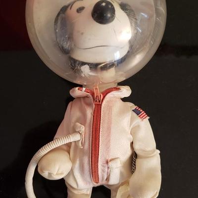 Two (2) Snoopy astronaut dolls 1969