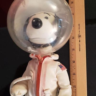 Two (2) Snoopy astronaut dolls 1969