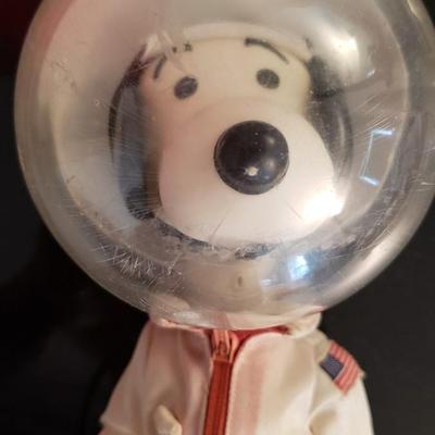 Two (2) Snoopy astronaut dolls 1969