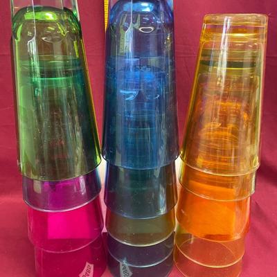 Heavy, plastic cups