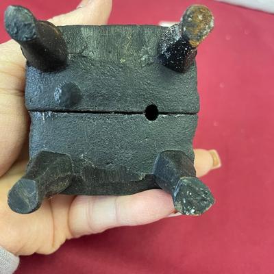 Vtg mini, cast iron pot belly stove