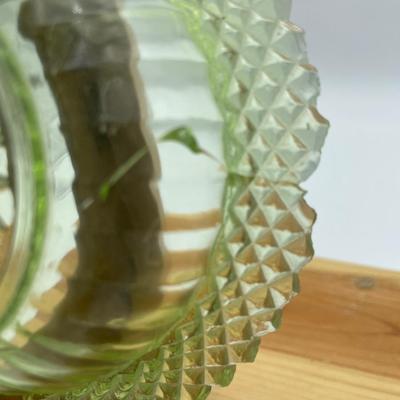 Green uranium/Vaseline glass plate
