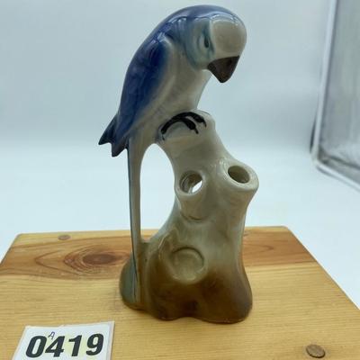 German flower frog/blue parrot
