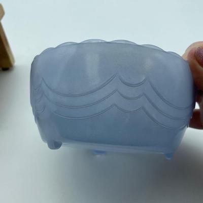 Glass 3 footed bowl