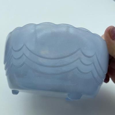 Glass 3 footed bowl