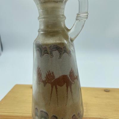 Sand folk art-wildlife scene