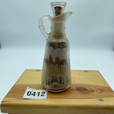 Sand folk art-wildlife scene