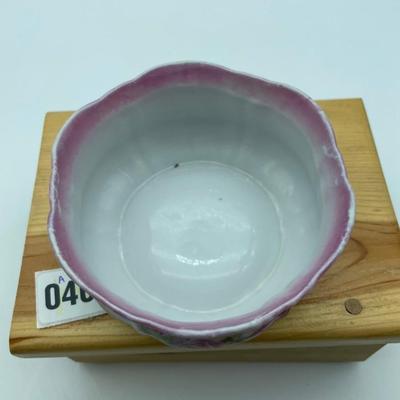 Scalloped, small unmarked bowl