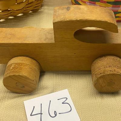 Baskets and Wooden Truck