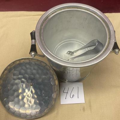 Vintage Hammered Aluminum Ice Bucket