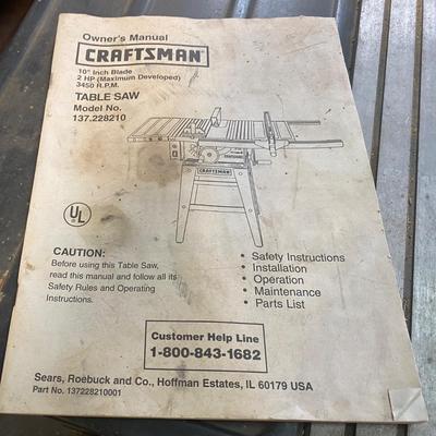 Craftsman Table Saw
