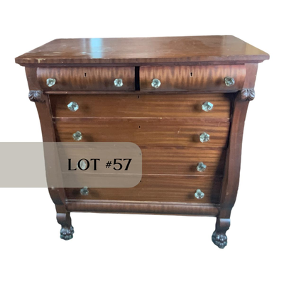 Lot 057 | 1800s Mahogany Chest | Dresser