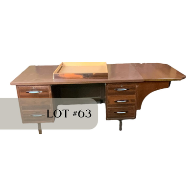 Lot 063 | Extended Mid-Century Desk