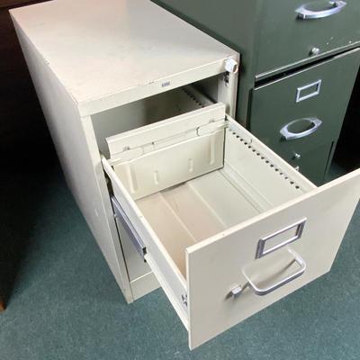 Lot 065 | Vintage Metal Filing Cabinets