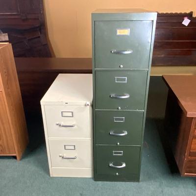 Lot 065 | Vintage Metal Filing Cabinets