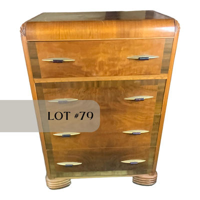 Lot 079 | Art Deco Highboy Dresser