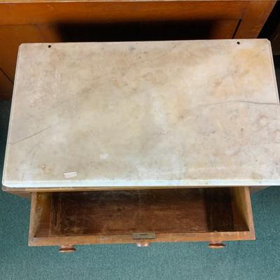 Lot 080 | Marble Top Commode