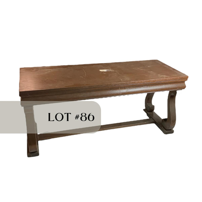Lot 086 | Harp Leg Piano Bench