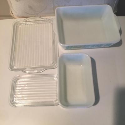 Pyrex Amish Butterprint casserole dishes