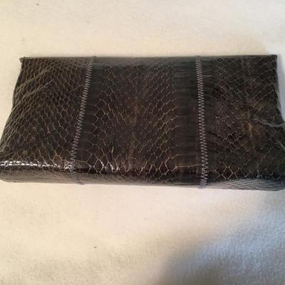 VIntage Margolm chic snakeskin clutch