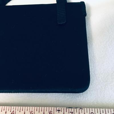 Vintage satin purse with short handle