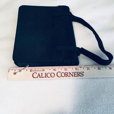 Vintage satin purse with short handle