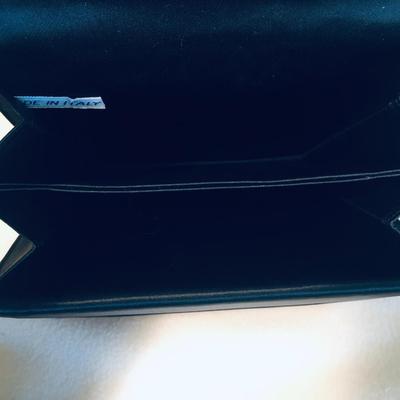 Vintage satin purse with short handle