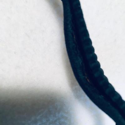 Vintage satin purse with short handle