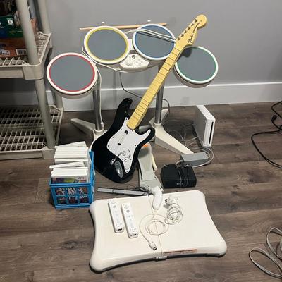Nintendo Wii with Drums, Guitar & More (BC-MG)