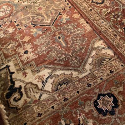 Clean 10 1/2 x 6 Oriental Rug Lot 143