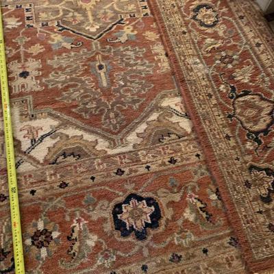 Clean 10 1/2 x 6 Oriental Rug Lot 143