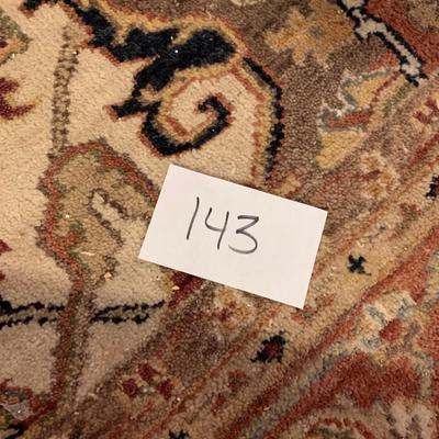 Clean 10 1/2 x 6 Oriental Rug Lot 143