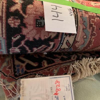 4 x 6 Fuchsia Wool Oriental Rug - Lot 144