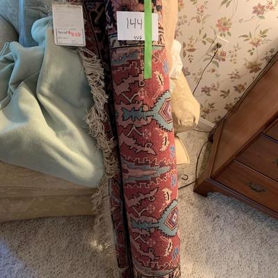 4 x 6 Fuchsia Wool Oriental Rug - Lot 144