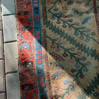 Antique Oriental Rug 76 x 39 - Lot 147