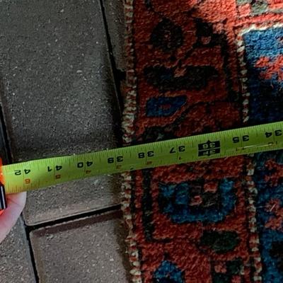 Antique Oriental Rug 76 x 39 - Lot 147