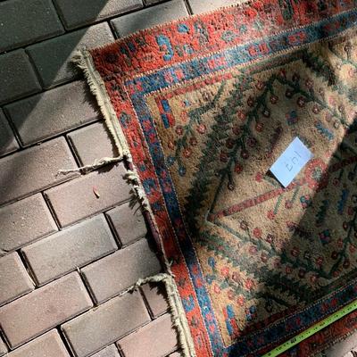 Antique Oriental Rug 76 x 39 - Lot 147