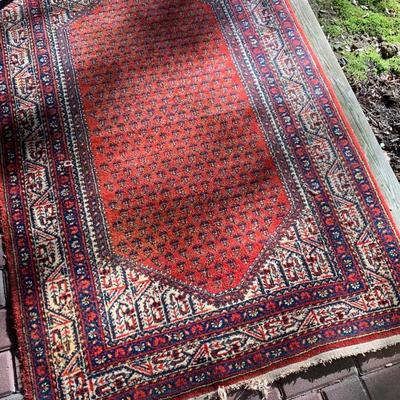 Early Wool Hand Made Iran Rug - Lot 148