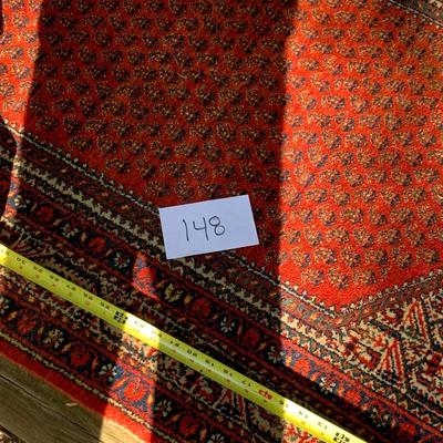 Early Wool Hand Made Iran Rug - Lot 148