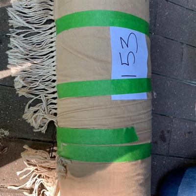 45â€ x 68â€ Beige Floral Wool Rug - Lot 153